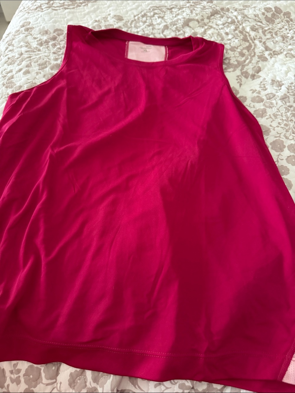 Champion Bright Magenta Athletic Tank Top